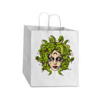 Medusa Greek Goddess Snakes Ancient Greece Mythology Gothic Take Out Paper Bag - 14 X 10 X 15 1/2 | Artistshot