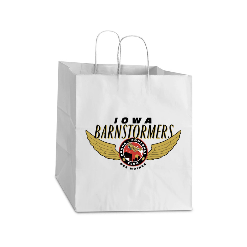 Iowa Barnstormers Long Take Out Paper Bag - 14 X 10 X 15 1/2 | Artistshot