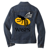 Wasps Ladies Denim Jacket | Artistshot