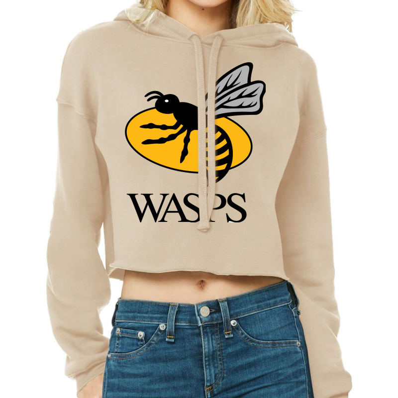 Wasps Cropped Hoodie by SomArt | Artistshot