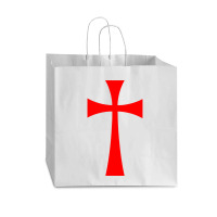 Long Cross - Knights Templar - Holy Grail - The Crusades Vogue Paper Bag - 16 X 6 X 12 | Artistshot