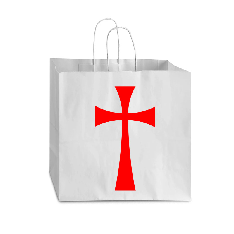 Long Cross - Knights Templar - Holy Grail - The Crusades Vogue Paper Bag - 16 X 6 X 12 | Artistshot