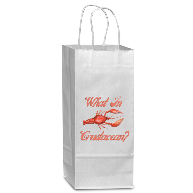 What In Crustacean  Cute Crustaceancore Wine Paper Bag - 5 1/2 X 3 1/4 X 13 | Artistshot