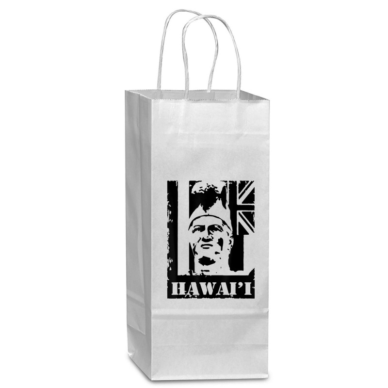 Hawai I King Kamehameha Black Ink By Hawaii Nei All Day Wine Paper Bag - 5 1/2 X 3 1/4 X 13 | Artistshot