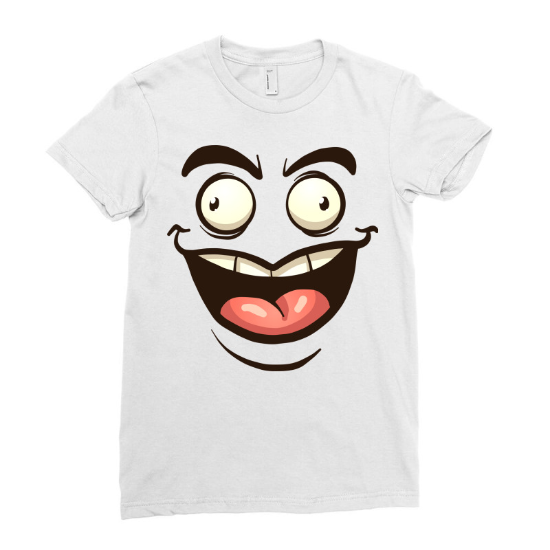 Fun Face Ladies Fitted T-Shirt by Şenay | Artistshot