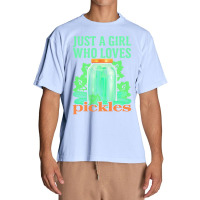 Cucumber T  Shirt Pickle Cucumber Vegan Girl T  Shirt (1) Urban Heavy T-shirt | Artistshot