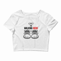 Walking Nerd Crop Top | Artistshot