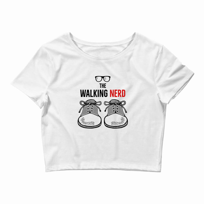 Walking Nerd Crop Top by Disgus_Thing | Artistshot