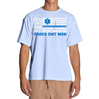 Emt Mom Proud Emergency Medical Technician Mama T Shirt Urban Heavy T-shirt | Artistshot