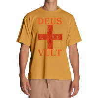 Mens Deus Vult Crusade Medieval Cross Templar Knighthood Tank Top Urban Heavy T-shirt | Artistshot