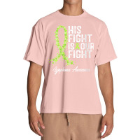 Womens His Fight Is Our Fight Warrior Support Lymphoma Awareness V Nec Urban Heavy T-shirt | Artistshot