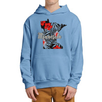 Minnesota Map Urban Pullover Hoodie | Artistshot