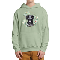 Black Labrador Retriever Dog Portrait T  Shirt Black Labrador Retrieve Urban Pullover Hoodie | Artistshot