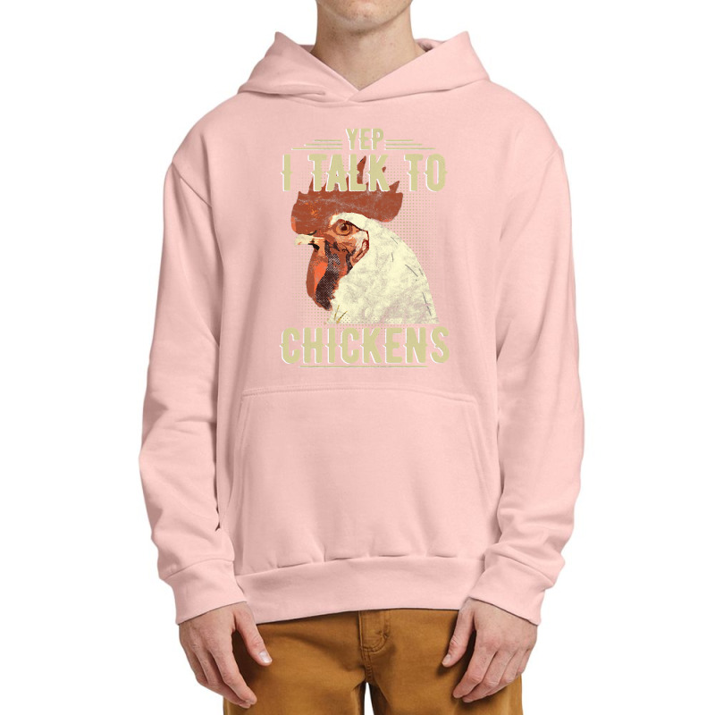 Chicken Chick Yep Im Talk Chickens Funny Chicken Animal Distressed Sty Urban Pullover Hoodie | Artistshot