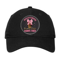 Over Caffeinated Moms Club Adjustable Cap - Leatherette Patch | Artistshot