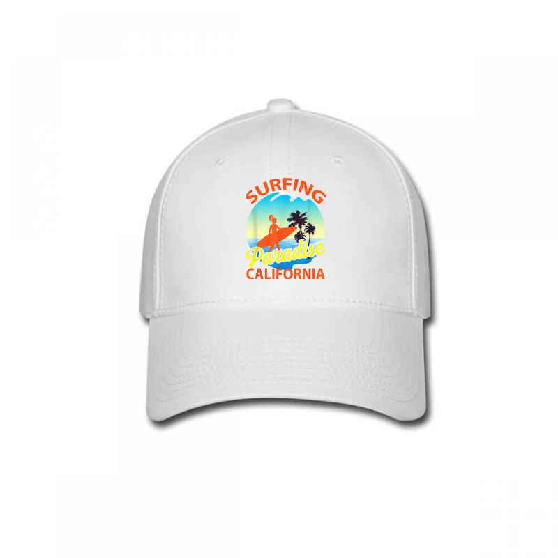 Surfing Paradise California Surfing T Shirt Baseball Cap by cm-arts | Artistshot