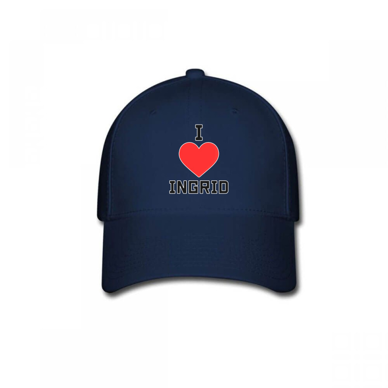 I Love Ingrid I Love Ingrid Baseball Cap by cm-arts | Artistshot