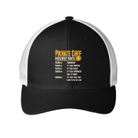 Private Chef Hourly Rate Funny Private Cook Culinary Cooking Long Slee Mesh Cap | Artistshot