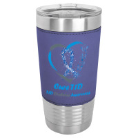 Diabetes Diabetic Awareness Support Diabetes Warrior Cure T1d Diabetes Leatherette Tumbler | Artistshot