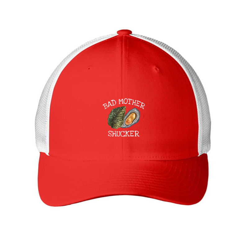 Bad Mother Shucker Oyster Shucking Humor Quote Mesh Cap | Artistshot