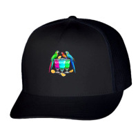 Womens Parrots Drinking Margarita Tropical Birds Vacation Hawaiian V N Trucker Cap | Artistshot