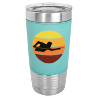 Billiards Snooker Pool Player Cue Sports Vintage Retro Leatherette Tumbler | Artistshot