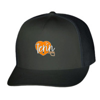 Tennessee Heart Football Helmet Trucker Cap | Artistshot