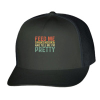 Feed Me Shakshouka And Tell Me I'm Pretty   Israeli Foodie T Shirt Trucker Cap | Artistshot