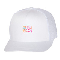 Hola Estudiantes Spanish Teacher Back To School Trucker Cap | Artistshot