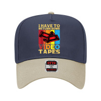 I Have To Return Some Video Tapes Video Cassette T Shirt Adjustable Baseball Cap | Artistshot