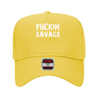 Fuckin Savage T Shirt Adjustable Baseball Cap | Artistshot