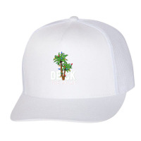 Deck The Palm Tree Lights Tropical Hawaii Family Christmas Trucker Cap | Artistshot