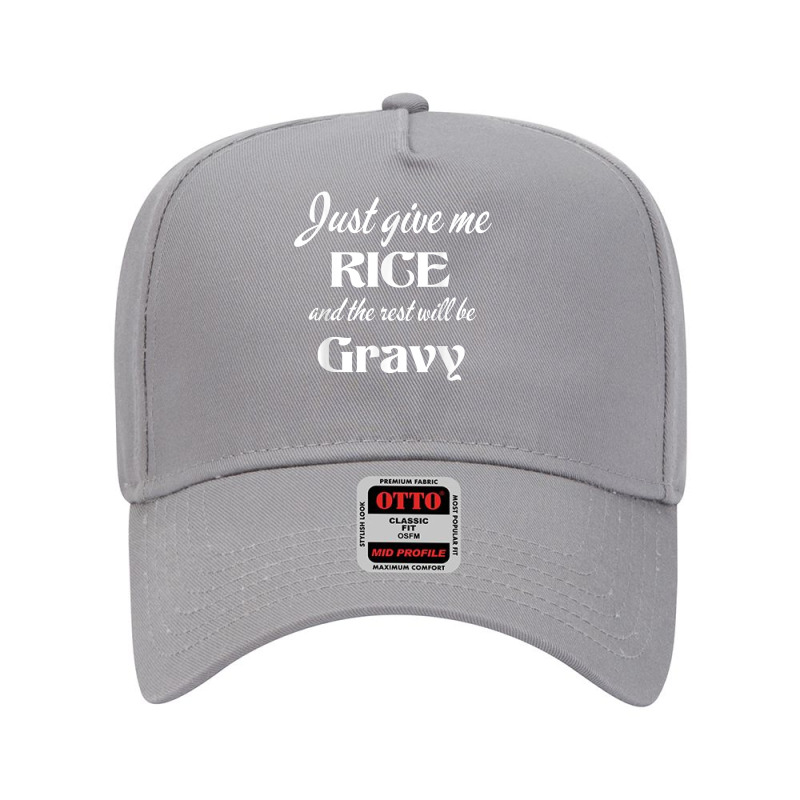 Funny Rice And Gravy Louisiana Acadiana Cajun Food Humor T Shirt Adjustable Baseball Cap | Artistshot