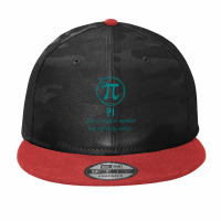 Pi Like A Regular Number But Infinitely Cooler Art Camo Snapback | Artistshot