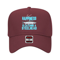 Funny Steelhead Trout Saltwater Freshwater Fishing Gift Idea T Shirt Adjustable Baseball Cap | Artistshot