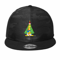 The Simpsons Family Christmas Tree Holiday Camo Snapback | Artistshot