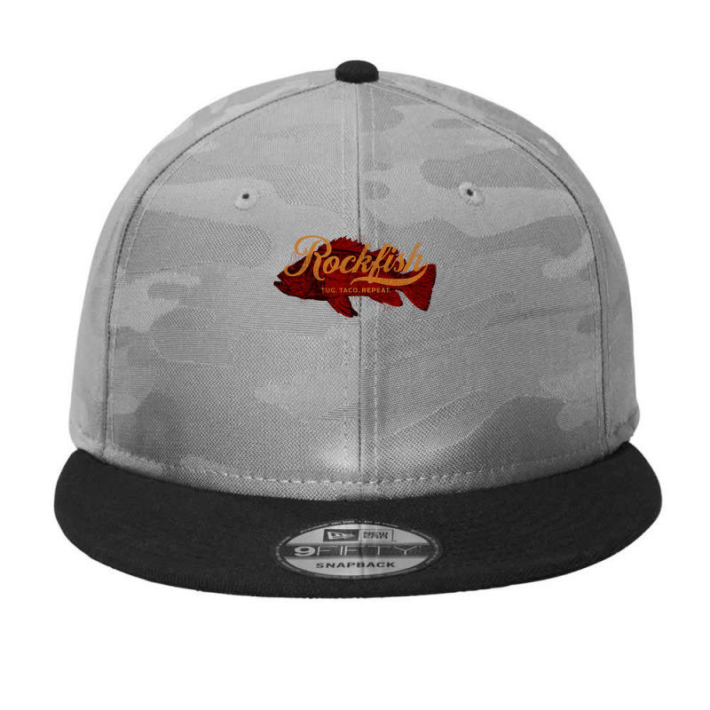 Rock Fish California West Coast Rockfish Tug Taco Repeat Premium T Shi Camo Snapback by cm-arts | Artistshot