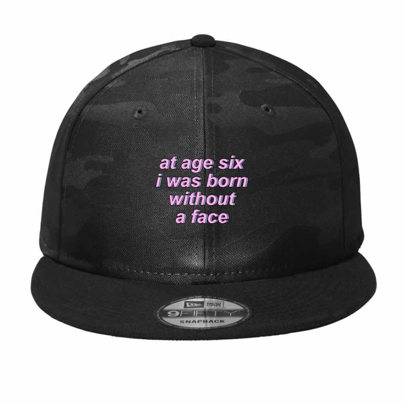 Game Grumps - At Age Six I Was Born Without A Face Camo Snapback by cm-arts | Artistshot