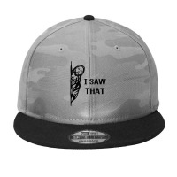 I Saw That Jesus Christian Camo Snapback | Artistshot