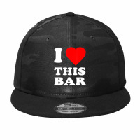 I Love This Bar Camo Snapback | Artistshot