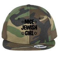 Funny Jew  Nice Jewish Girl Hanukkah Gift Flat Bill Snapback Cap | Artistshot