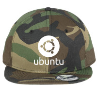 Dark Ubuntu Linux Flat Bill Snapback Cap | Artistshot