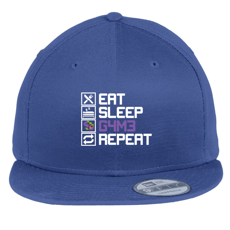 Eat Sleep Game Repeat Mmo Rpg Leetcode Leet Gift Flat Bill Snapback Cap by KEITHSHAPIRO | Artistshot