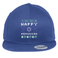 Happy Hanukkah Flat Bill Snapback Cap | Artistshot