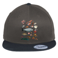 Crustaceancore Ocean Lovers Sea Life Animal Lovers 3 Flat Bill Snapback Cap | Artistshot