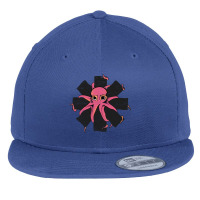 Red Octopus Vintage Flat Bill Snapback Cap | Artistshot