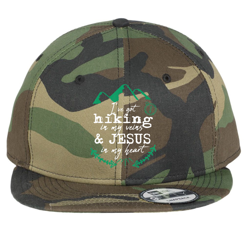 Hiking Christian Jesus Outdoor Hiker Men Women Gift Mom Dad Flat Bill Snapback Cap by thangdinhsinhelf | Artistshot