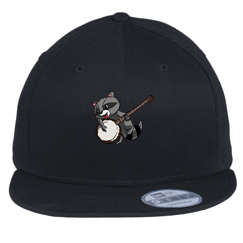 Banjo Player Thrash Panda Musical Instrument Instrumentalist Flat Bill Snapback Cap by ThomasMNykamp | Artistshot