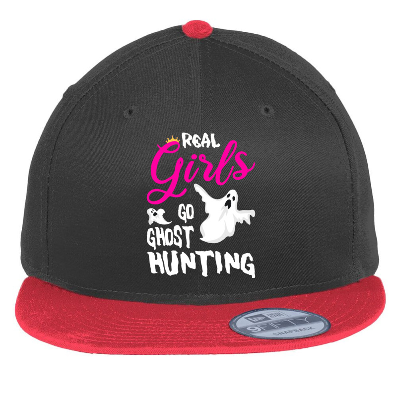 Real Girls Go Ghost Hunting For A Paranormal Investigation Pullover Ho Flat Bill Snapback Cap by cm-arts | Artistshot