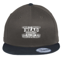 Head Surgery Get Well Soon Recovery Gag Flat Bill Snapback Cap | Artistshot